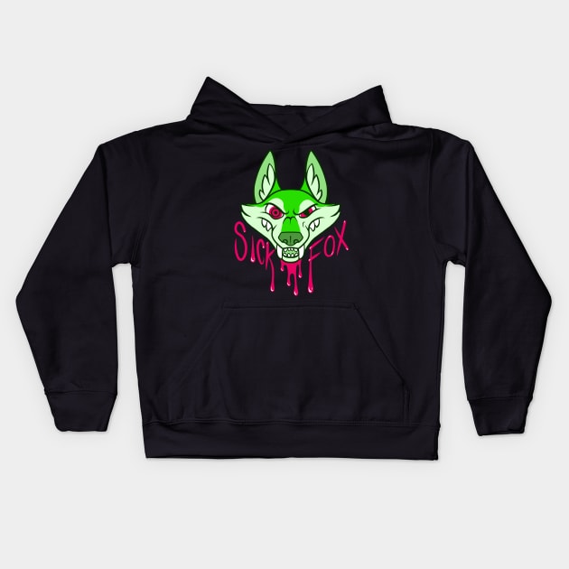 Sick Fox Kids Hoodie by CliffeArts
